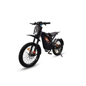 GT2000 elektrinis dviratis 1000W, priekinis–šoninis vaizdas iš kairės, diskiniai stabdžiai, aukšta priekinė amortizacinė šakė._800x800