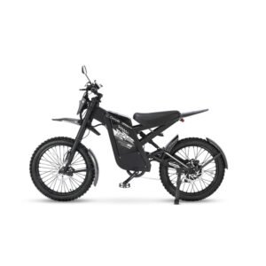 GT2000 elektrinis dviratis 2000W šoninis vaizdas juodos spalvos modelis