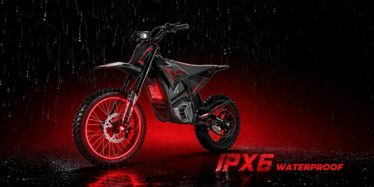 EM5 PRO elektrinis motociklas 2500W su IPX6 apsauga nuo vandens ir lietaus