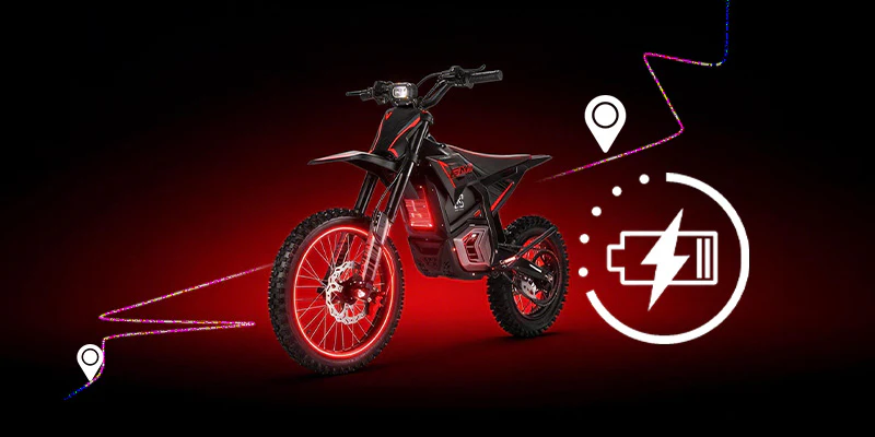 Valtinsu EM5 PRO elektrinis motociklas 2500W su galinga baterija, ilgesniam nuvažiuojamam atstumui ir bekelės maršrutams.