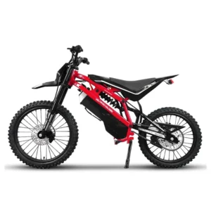 EM23 elektrinis motociklas 2500W raudonos spalvos, elektrinis bekelės motociklas