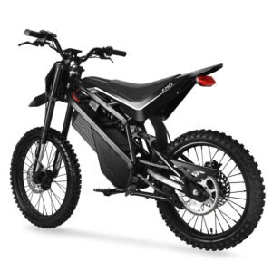 EM23 elektrinis motociklas 2500W – galinis vaizdas su grandinine pavara